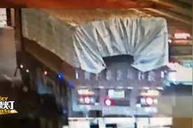 货车违禁驶入二环高架 驾驶员被处罚