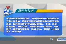 帮忙包打听：外环牌照尾号是字母 车辆如何限行？视频封面