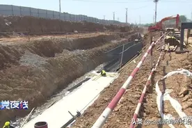长治：滨湖景观大道项目建设忙图片