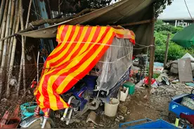 农田工具房住不得，菜农夫妻坚持睡三轮车图片