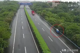 高速惊现拉板车 交警：拖车护送你离开图片