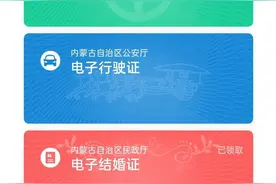 “蒙速办”可以领取健康卡、社保卡、驾驶证这8类电子证照啦！！！图片