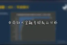 21考研必看！中南财大金融专硕就业分析视频封面