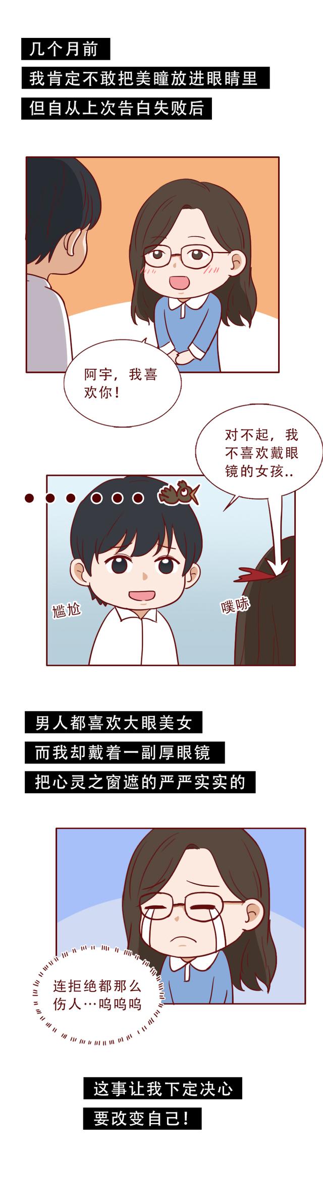 花了500元，女生差点弄瞎自己的眼睛，漫画揭露暴利的美瞳陷阱