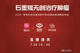 创财经直播间明日直播 | 烯旺科技联合南京医科大学线上发布会，科技催生肿瘤无创治疗新方式图片
