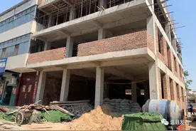 岳村街道联合执法拆违建……图片