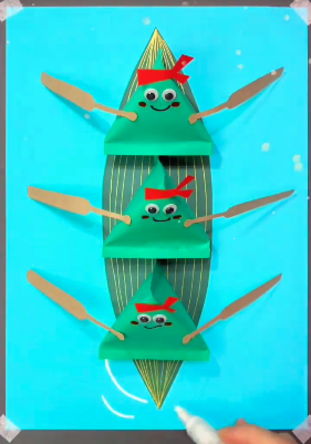 幼儿园端午节手工折粽子教程来了