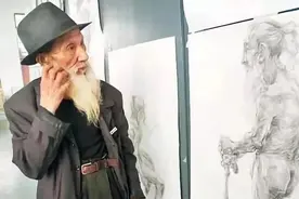 87岁老人从事“裸模”20年，与24岁女友同居，子女嫌丢人拒绝来往图片