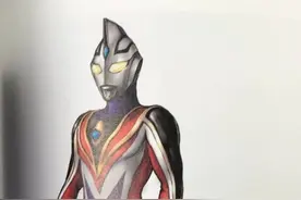 另一版本的戴拿和至高阿古茹，邪恶迪迦原本的样貌以红色为主图片