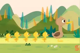 英语儿歌-五只小鸭图片