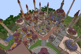 魔兽世界：外国玩家在“我的世界”中还原了魔法之都达拉然图片