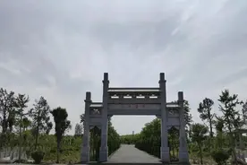 安徽淮北，麦田里的东汉墓葬，据说墓主人是西汉大将樊哙图片