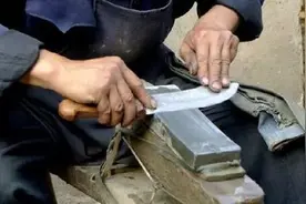 磨刀横磨还是竖磨？很多人一直没做对，教你正确方法，旧刀变新刀图片