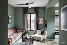 深圳金隅翡丽，现代风格装修，绿色太养眼了吧，老婆爱了爱了图片