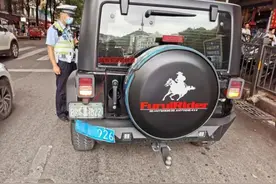 贵阳一车主买外国车牌装饰爱车，交警：涉嫌违法图片