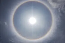 今日中午  凯里出现“太阳打伞”天象奇观图片