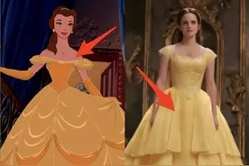 真人版《美女与野兽》贝儿舞会裙为何不如灰姑娘的美：缺了这5点图片