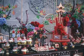 婚礼布置灵感，8种不同风格的甜品台，每一个都美上天图片