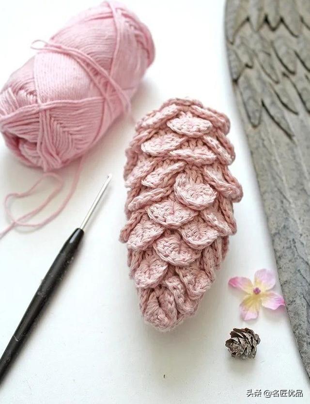 温暖毛线钩鱼鳞的方法