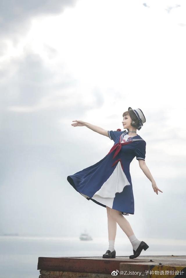 少女夏日必备风格？海军风Lolita驾到！听说沙滩和海军风更配哦