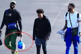 揭秘NBA，为何詹姆斯总是带着一个蓝色大瓶子，里面是什么宝贝？图片