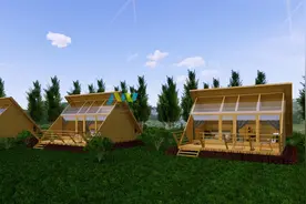 可以移动的野奢木屋，民宿轻资产建设新模式图片