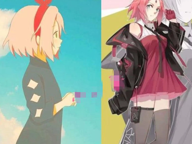 当女忍者穿上丝袜后，躲过了雏田，逃过了小樱，却被小南迷住了