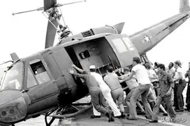 历史上最大规模直升机撤侨：1975年4月29日美国在南越搞常风行动图片