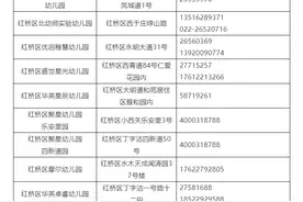 2020年红桥区幼儿园招生公告图片