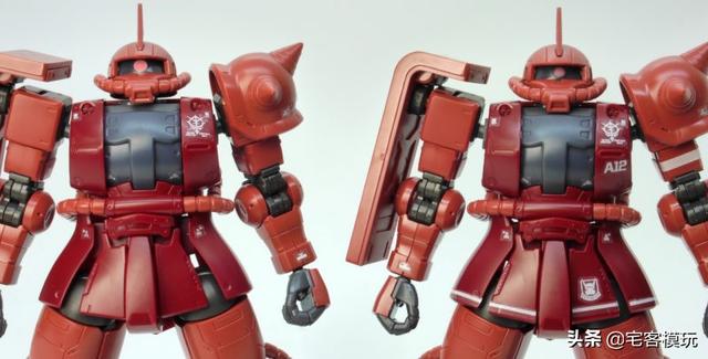 模玩测评：转11区测评系列 HG GTO 夏亚专用扎古II 红色彗星Ver.