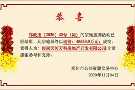 郑州老鸦陈城改项目土拍落定！万科14.27亿元竞得图片