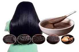 护理得当，让白发上头晚一点；乌发染发选用中药内服和外洗法图片