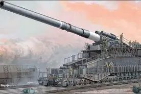 古斯塔夫巨炮：6发炮弹打废一个要塞，操纵一台炮需要4000人图片