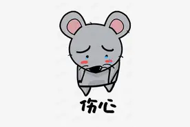 悲伤的小老鼠图片