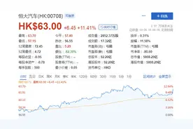恒驰智能网联惊艳登场 恒大汽车大涨11.4%图片