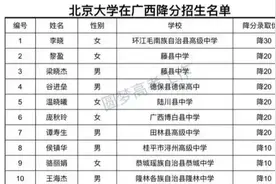 重磅！玉林市有四人上榜清华北大在广西降分录取名单。图片