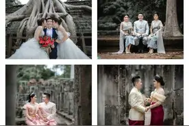柬埔寨3名高颜值女同性恋结婚，唯美婚纱照曝光图片