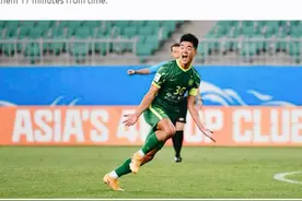 闪耀亚冠！19岁国安少年一球成名，携7大纪录登上亚足联官网图片