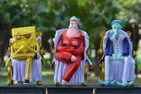 海绵宝宝和海贼王的联动很有趣，除了三大将还有三灾图片