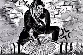 明哥在海底监狱被暗杀，凶手是门门果实能力者，这张同人图火了图片