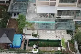 超大露台上做养鱼池，我家成了整个小区最靓亮点，邻居纷纷来参观图片