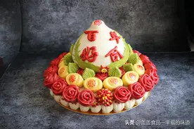 结婚宴贺礼中式蛋糕图片