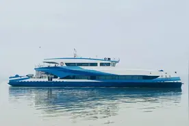 世界首艘纯超级电容动力渡船完成试航图片