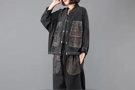 梨形身材女人穿衣丑，不存在的，瞧瞧这哈伦风套装，显瘦又洋气图片