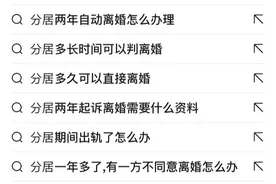 谁告诉你分居满两年就可以自动离婚的？图片