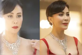 有一种身材叫刘嘉玲的“腰封裙”，硬勒出凹凸感，小花们都妒忌了图片