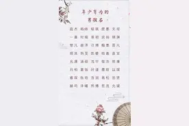 宝宝起名：生个男孩取这些名字，年少有为，未来可期图片