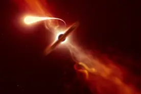 震撼！恒星被黑洞吃掉的瞬间，科学家捕捉到它的最后一声“惨叫”图片