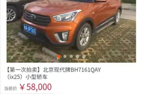 车牌号琼AUP765的2014年现代ix25小轿车拍卖成交价5.8万元图片