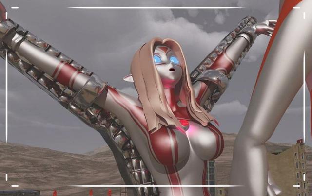 原以为奥特曼皮套中都是男孩，当女奥特曼脱下皮套，太美了